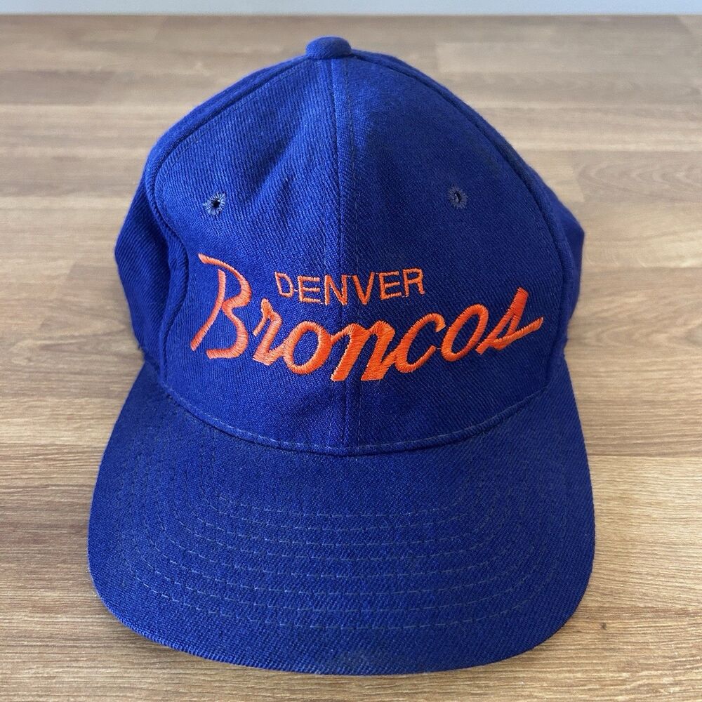Men's Vintage 90's Sports Specialties Denver Broncos Wool Script Snapback Hat